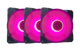 Apevia 837344006272 Co312lpk Cosmos 120mm Pink Led Ultra Silent Case Fan With 16 Leds Antivibration