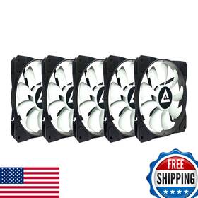 Apevia B08cy9tsbp 512s-wb 120mm 4pin Molex 3pin Motherboard Black/white Case Fan 5-pk