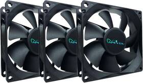 Af38s-bk Apevia Corp 80mm 4pin Molex 3pin Motherboard Silent Black Case Fan 3-pk