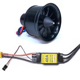 50mm-edf-40a Apisqueen 50mm Edf 4s 4300kv 950g Thrust Belt 11 Blades Electric Ducted Fan With 40a Es