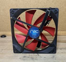 Ac121225sl7 Arc Black Red Computer Case Fan 12v Dc 0.27a With Cpu Cooler