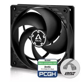 Acfan00120a Arctic Four 4 - P12 Pwm Pst Black 120 Mm Case Fan Sharing Technology