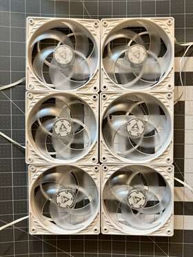 Acfan00132a Arctic 6x P12 Pwm Pst 120 Mm Case Fan With White Transparent