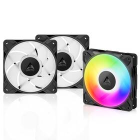 Acfan00310a Arctic P12 Pro Pst A-rgb 3 Pack Fan 120 Mm Pwm Pc Case Silent