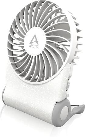Arctic Aebrz00029a Summair Rechargeable Handheld Fan With Stand Usb-c/a White