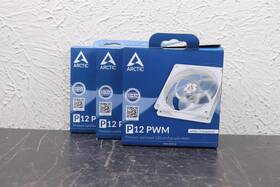 Acfan00171a Arctic Cooling Lot Of 3 P12 Pwm 120mm Pressure Optimised Computer Case Fan White