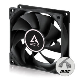 Acfan00206a Arctic F8 Pwm Pst Co Black 80 Mm Case Fan Continuous Operation Pc
