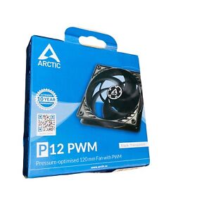 Acfan00133a Arctic P12 Pwm Pressure Optimised 120 Mm Cooling Fan With Black Transparent