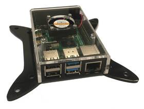 Vrp4v4.2-cf Asg Laser Vesa Mount Case For Raspberry Pi 4 With Fan Black