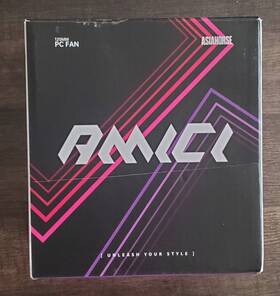 Amici-5gt Asiahorse 313110927908 Rgb Pc Fans Infinity Mirror Argb Hdb Bearing Fan Speeds 1800 Rpm