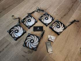 Wd-001 Asiahorse 5 X Used Black 5v Argb Motherboard Computer 120mm Case Fan Controller