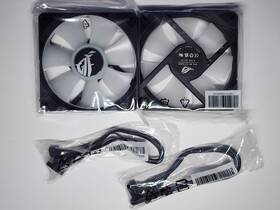 13070-03040100 Asus Rog Mf-12a Argb 240mm 120mm X 2 Magnetic Daisy-chainable Fans