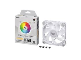90da0033-b08000 Asus Tuf Gaming Tf120 Argb White Edition Chassis Fan 3-pin Customizable Leds