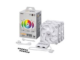 90da0033-b08030 Asus Tuf Gaming Tf120 Argb White Edition Chassis Fan 3-pin Customizable Leds