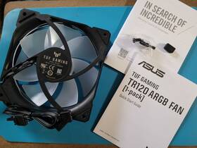 90da0090-b09000 Asus Tuf Gaming Tr120 Argb Pc Case Fan Single Pack Standard 120mm Black Nib