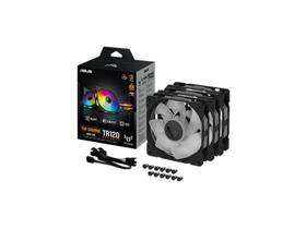 90da00d0-b08020 Asus Tuf Gaming Tr120 Argb Reverse Fan - Black Triple Pack Higher Cooling