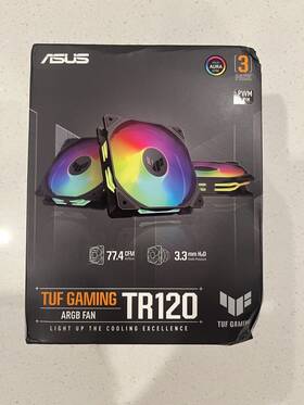 90da00d0-b09020 Asus Tuf Gaming Tr120 Argb Reverse Fan - Triple Pack 28mm Frame