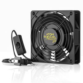 An1225 Atom Nexus 313031181137 Ac Axial Fan 120v Computer With Plug Quiet Muffin 120mm X 2