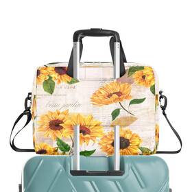G56846789p Auuxva Vintage Flowers Sunflowers Laptop Bag Sleeve Case For Women Men Floral