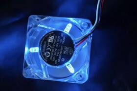Dasa0420r2m Avc 40mm Crystal 40x40x20mm Dc12v 3pin Blue Led Transparent Fan Intel Oem Part