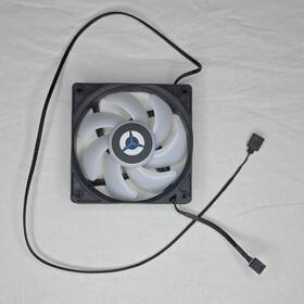 Avc Daze1225b2u 120mm 12v 4-pin Ball Bearing Case Fan 1900rpm 49.13cfm Black/white