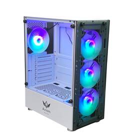 C013 Axiom Gaming Nova Series Atx Mid-tower Pc Case Built-in Rgb Lighting Tempered G