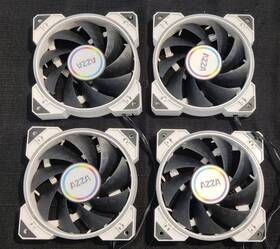 Fnaz-12rgb-b Azza Fnaz-12rgb-b/w-002 4-pack Hurricane 120mm Rgb Lite Led Gaming Pc Case Cooling Fans