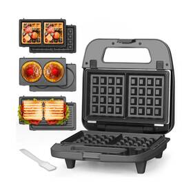 Bf-wpg01g Bakers Friend Baker S 3 In 1 Mini Waffle Maker With Removable Plates Dual... Fas