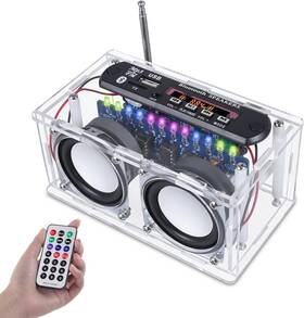 Fbaaeagy21404-3 Banria Diy Bluetooth-compatible Speaker Kit Recording Function Fm Radio Soldering