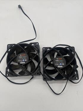Puw2-9225-mr Be Quiet Puw29225mr Lot Of 2 Pure Wings Bq Cooling Fan Dc12v .32a 1900rpm