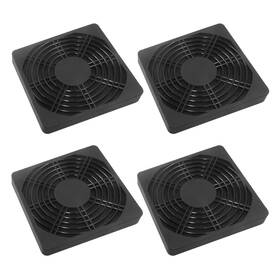 Ty251023-06 Bivethoi 4 Pcs 120mm Dustproof Fan Filter Black Square Plastic Cooling