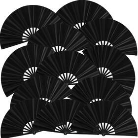 Zj-blulu-8271 Blulu 12 Pcs Large Folding Fans For Line Dancing 13 Inch Boots On The Ground