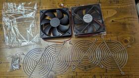 Branded 445018767744 120mm X 25mm 12v Dc Computer Brushless 2pin Pc Case Cooling Fan 2-pack Dual Ball