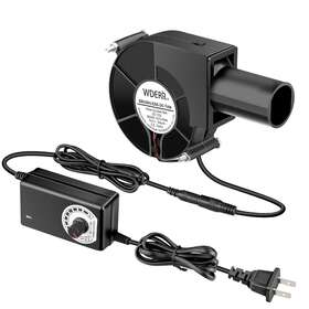 Branded 445056935907 97mm X 33mm Bbq Blower Fan 12v With 120v 240v Ac Plug Variable Speed Controll