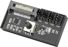 Branded01 445006760719 12v 4 Pin Pwm Fan Speed Controller Pc Hub Powered By Sata Maximum Output 60w