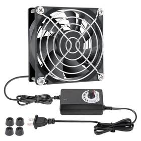 K-8025fans1 Branded01 80mm Small Computer Fan With Ac Plug 110v 120v 220v 240v Speed Control
