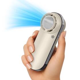 F36b Breeze Me 860009824256 Instant Cold Mini Fan Cools You 2 Ways- Icy Disc For Direct Skin