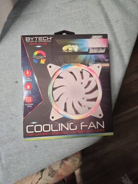 By-op-fn-103-wt Bytech Cooling Fan Multicolor Lights Silent Vibration Free Usb Powered New