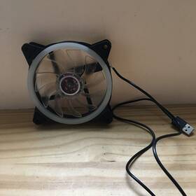 By-op-fn-111-tr Bytech Computer Cooling Fan Led Lights Usb Powered 4.5 Inch D