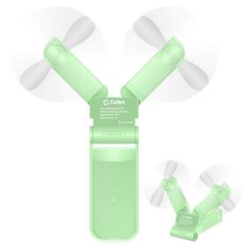 Cellet 800768721748 Foldable Portable Handheld Mini Fans Two Speed Air Cooling Usb Recharg