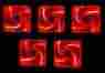 Cf512l-rd Apevia 120mm 4pin 3pin Silent Red Led Case Fan 5-pk 837344004292