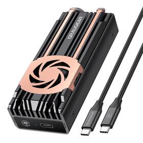18107  Chab Gmbh External Usb 4.0 Aluminum Enclosure 40gbps For M.2 Nvme 2280 Ssd M-ke