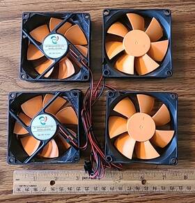 8s-hcm Chencia 12v Dc Brushless Tubeaxial Fan 3 Inch Cooling - Pack Of 4