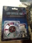 Cl12025-4ld1 Evercool Color Led Crystal Fan Blue Red Orange Green Pin