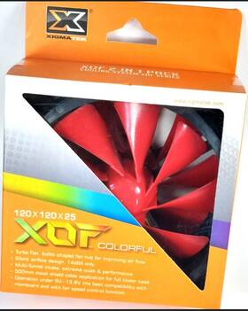 Xdf-f1254 Colorful Xdff1254 Computer Case Pc Fan Xdf 120 Mm X 25 Red. Model