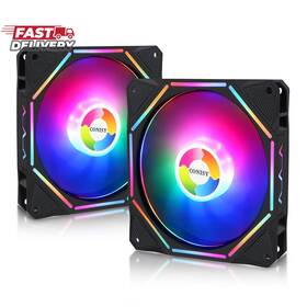 Conisy 445023142192 Rgb Led Series 120mm Case Fan For Computer Unique Ultra Quiet Long