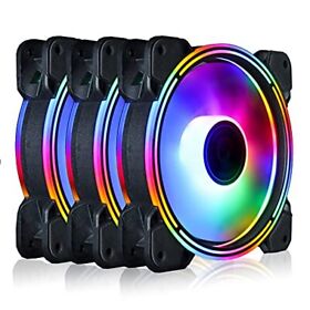 Conisy Rainbow Series 120mm Case Fan For Computer Super Silent
