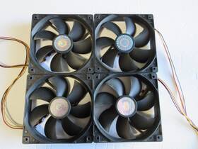 A12025-12cb-3bn-f1 Cooler Master Ai-12025 Lot 4x 120mm Computer Pc Case Fans Non-pwm