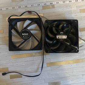 Cooling-0.18a Cooler Master Lot Of 2 Computer Case Black Fan 12 V Dc/120