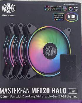 Mfl-b2dn-183pa-r1 Cooler Master Masterfan Mf120 Halo Argb Fan - 3 Pack Controller Not Included